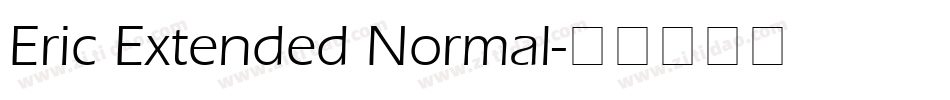 Eric Extended Normal字体转换